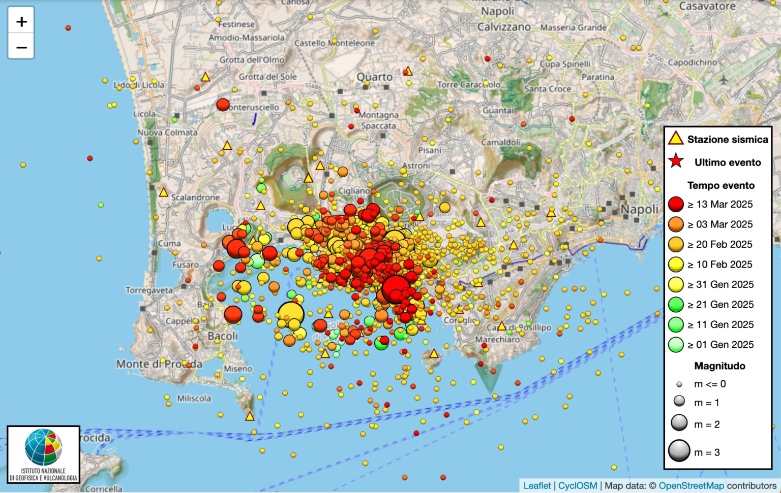 Campi Flegrei: earthquake of magnitude 4.4. What happens? - Evidence ...