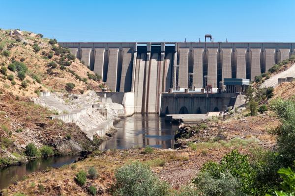 Larger reservoirs in Spain - Alcántara reservoir