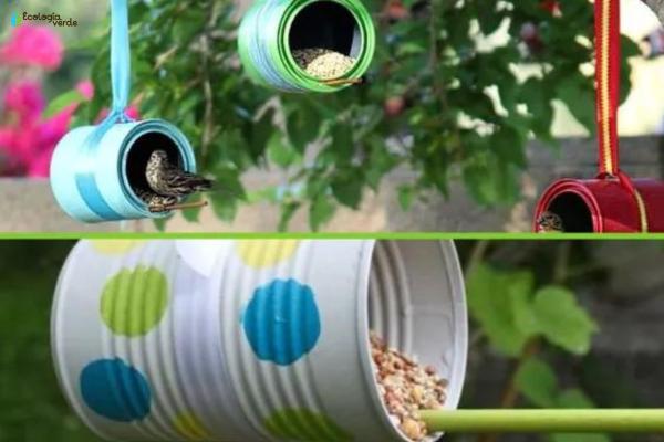 Ecological decoration: ideas and definition - Ecological ornaments with cans