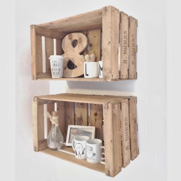 Décorez votre maison avec des boîtes recyclées - Étagères Step