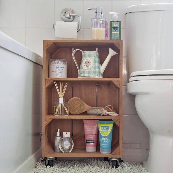 Décorez votre maison avec des boîtes recyclées - La place des serviettes ou du papier toilette dans la salle de bain