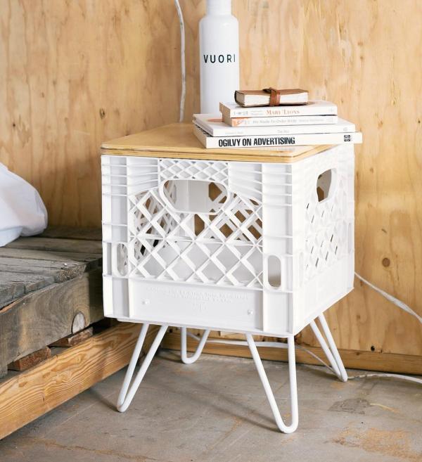 Décorez votre maison avec des boîtes recyclées - Tables de chevet