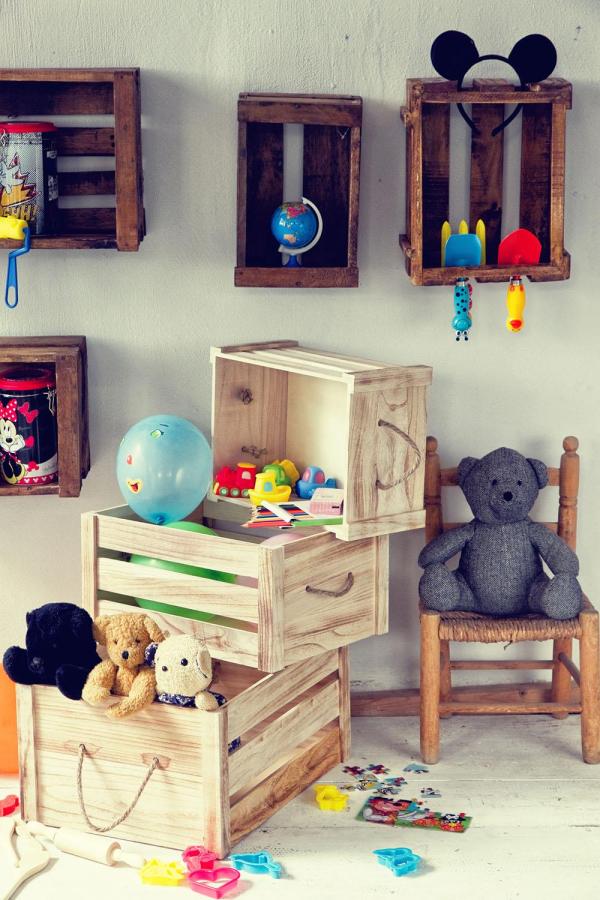 Décorez votre maison avec des boîtes recyclées - Tous les jouets dans une seule boîte