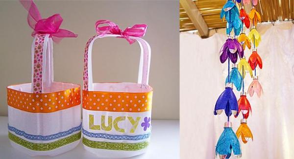 Ideas to recycle plastic bottles - pots and gardens