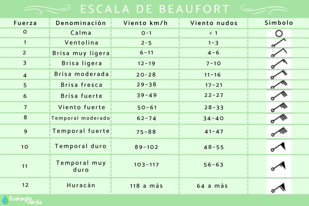 Beaufort scale: what it is, what it is for and table