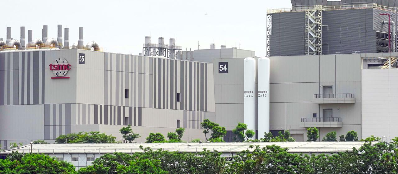TSMC's semiconductor plant in the suburbs of Tainan, Taiwan 