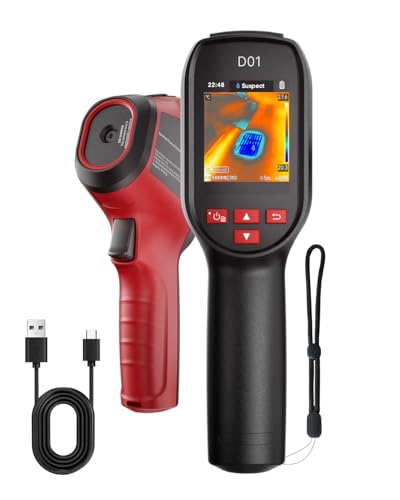 Caméra thermique HIKMICRO D01, résolution SuperIR 240x240, SuperScene, caméra thermique avec résolution IR de 96x96, batterie 3350mAh pour 11 heures d'autonomie, enregistrement photo et vidéo
