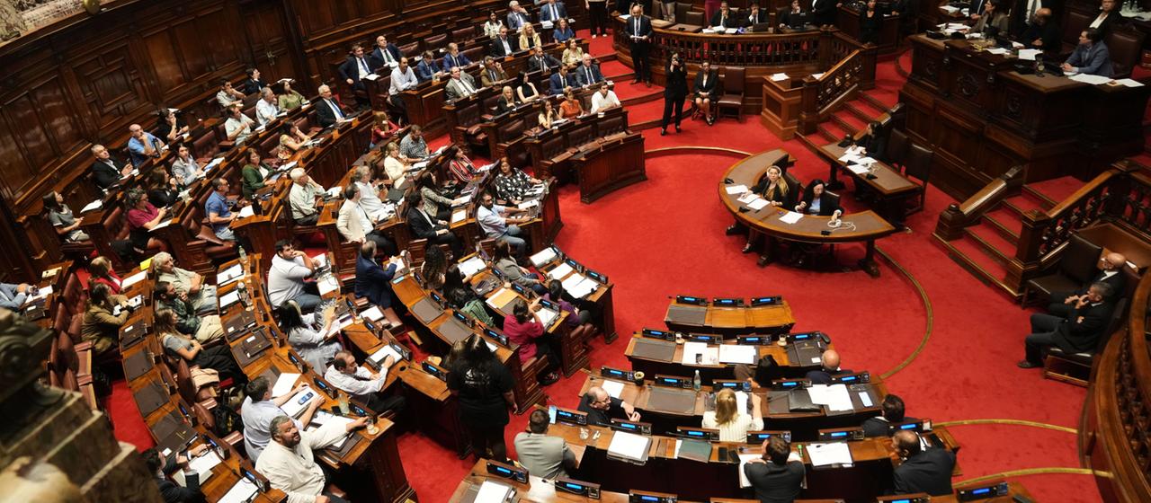 Les députés uruguayens votent sur l'accord du Mercosur.