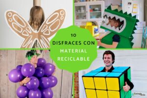 Costumes avec des matériaux recyclés