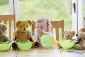For a 4-month-old, those who exchange saliva have a close relationship